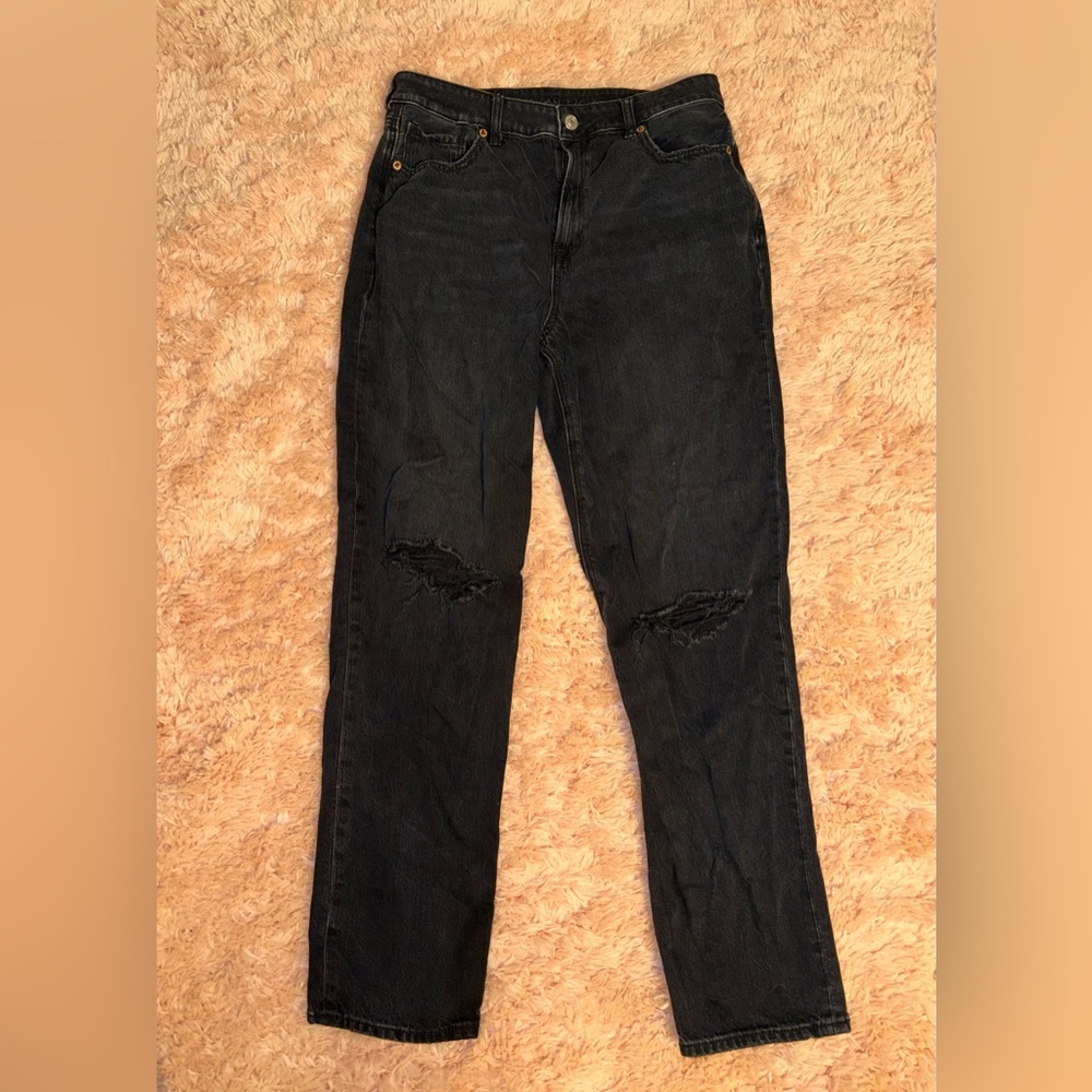 American Eagle Outfitters Black Straight Leg Jeans